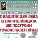 Продължава кампанията за издигането на храм, посветен на Св. Лука Кримски в Добрич 