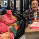 94-годишна жена плете стотици шапки цяла година и ги дарява на нуждаещи се